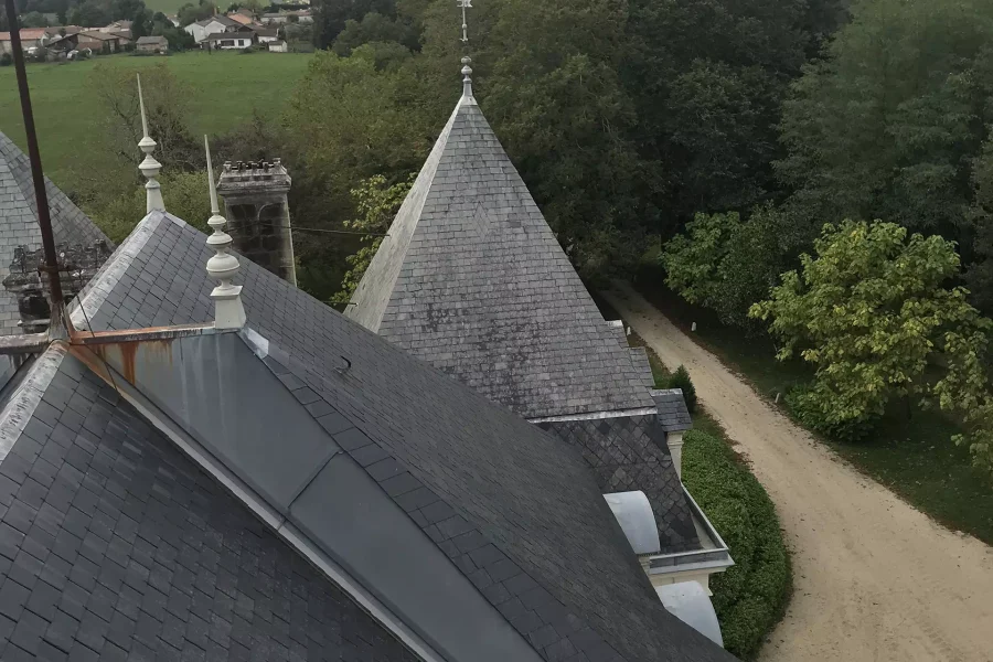 Réalisation d'une couverture à Champagnac par Sébastien Menentaud, couvreur à Champagnac